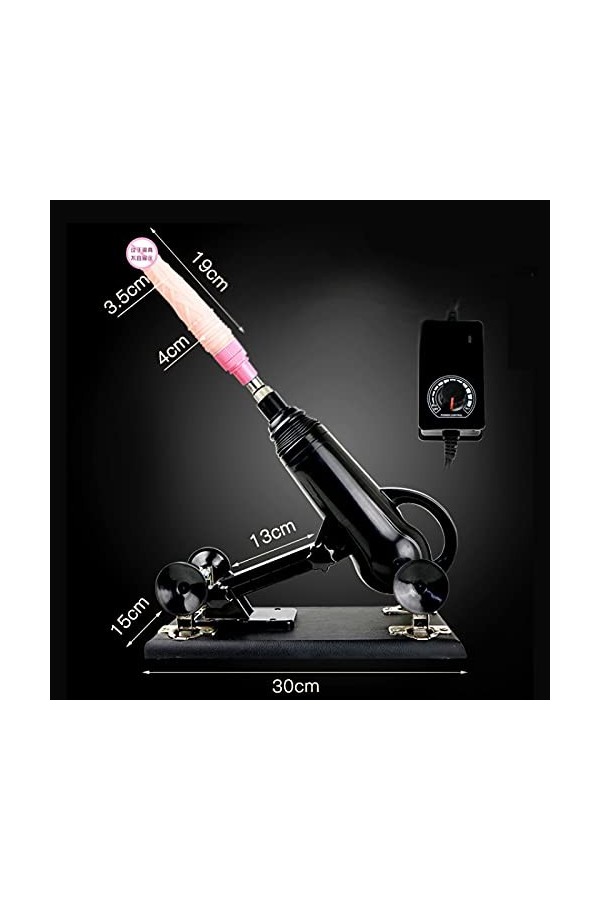 -Ś-Ëx Ť-Øyș Ġøđëmịché Soins de Santé Intimes Pour Femmes Vitesse Variable Noire, Angle Variable Facile À Ranger