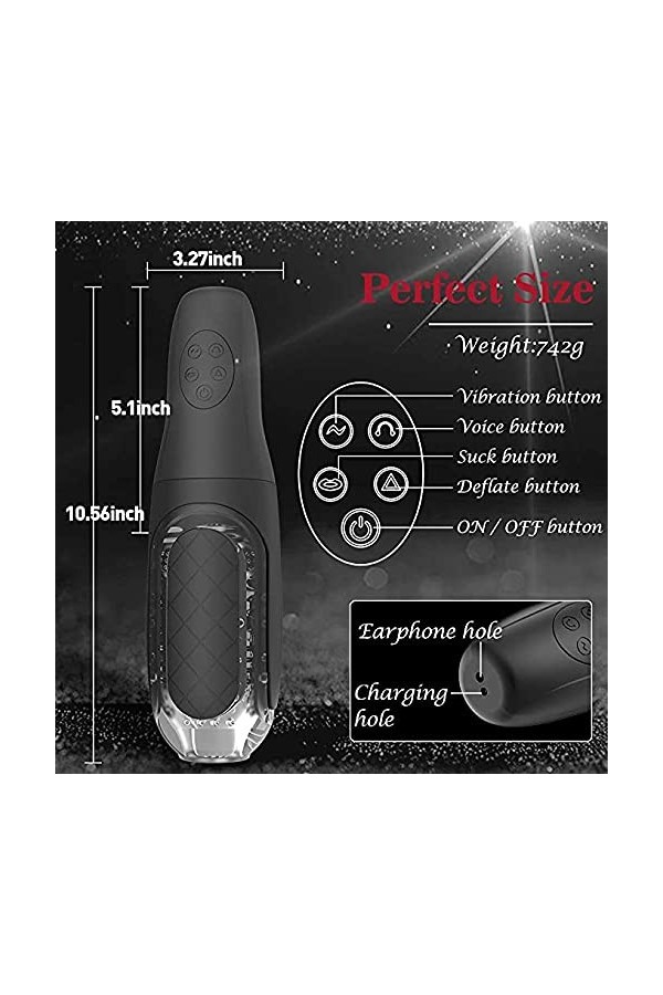 Mâsturbatéur Pour MaSculin Sêx Toyspour pour Homme Måštürbắtěür Måšcülins,Måšturběüse Séxe Måïns Lïbrěs Sîlëncièux Reãliste M