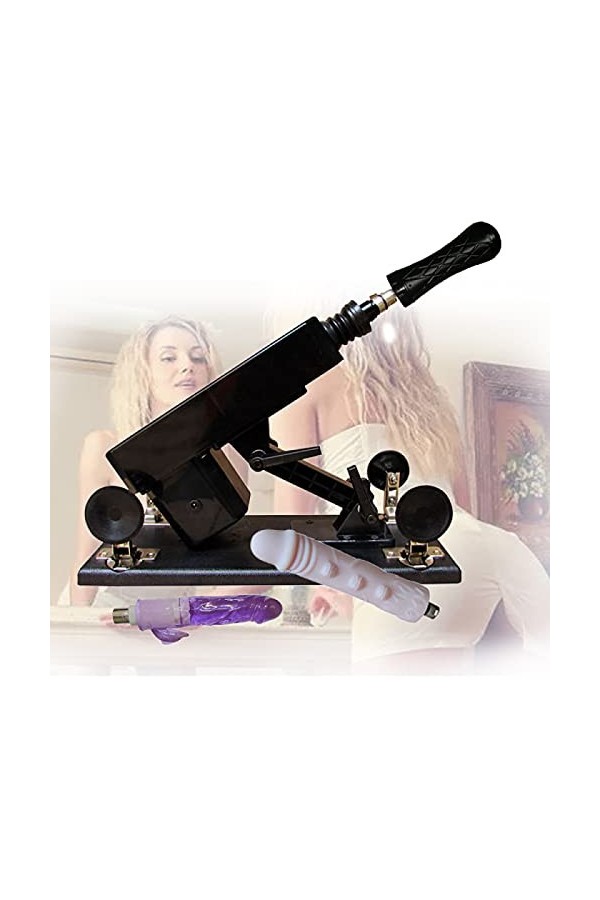 - Ś-Ëx Ť-Øyș Ġøđëmịché Soins de Santé Intimes Pour Femmes Matériau En Acier Inoxydable Noir Vitesse Variable, Angle Variable