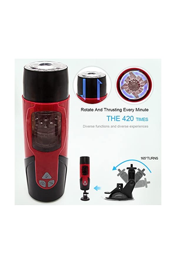 Suceur Masturbeuse Sextoye Homme Mâsturbâteur Cup âppâreil de Mâssâge Mâsturb Sex Toyspour Hommes Mâssâge Simulé réâliste de 