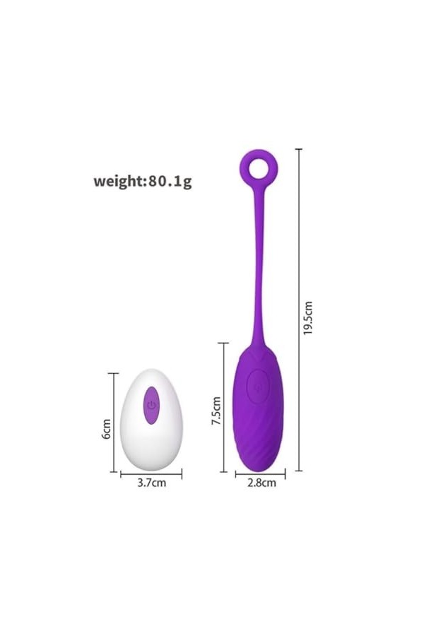 Point G Oeuf Vibrant Mini Vibromasseurs Feminin à Distance 12 Modes Vibrant Sans fil Telecommande Silencieux Šèẋ Gôde Femme S