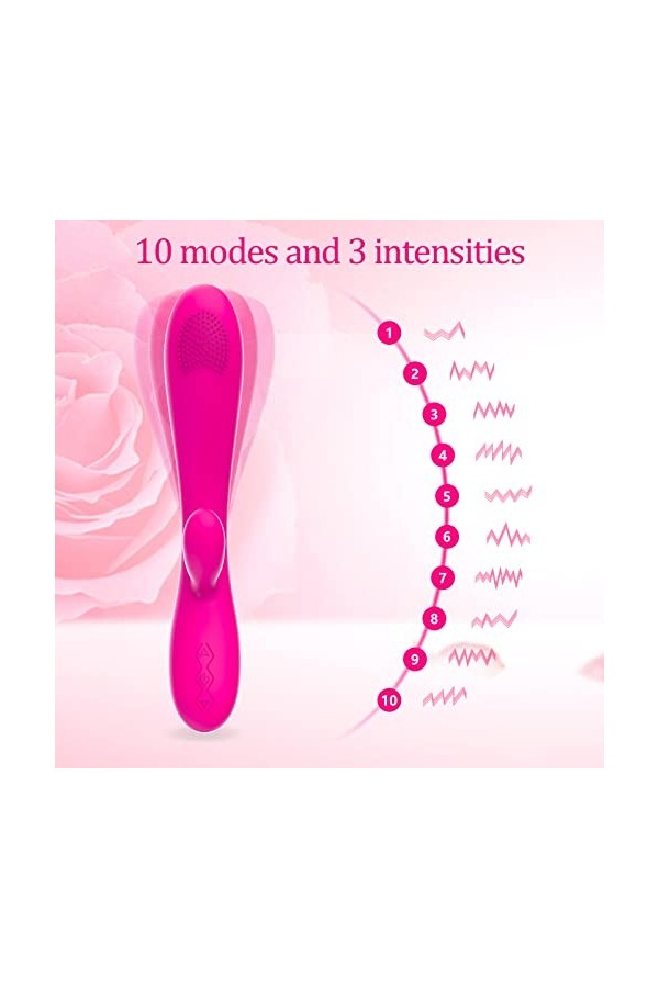 Vibromasseurs Feminin Clitoridien Suceur Vebromasseur va et vient Rabbit Gode Femme Sex Toýs Femme Stimulateur Clitoridien V