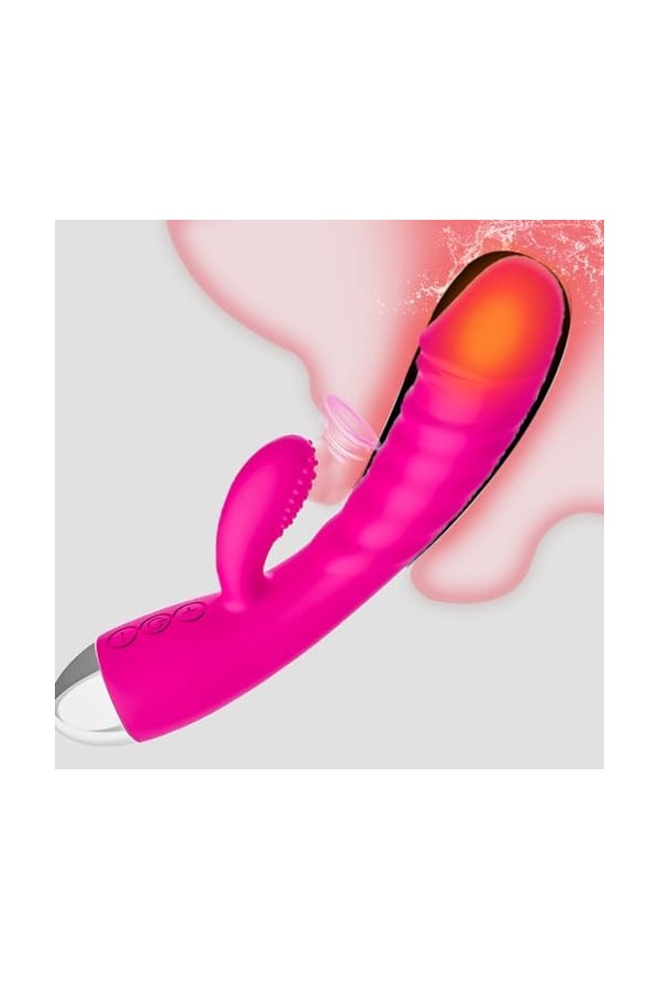 Vibromasseurs Feminin Clitoridien Suceur Puissant, Vibromasseurs Feminin va et vient à Distance Telecommande pour Homme Gode 