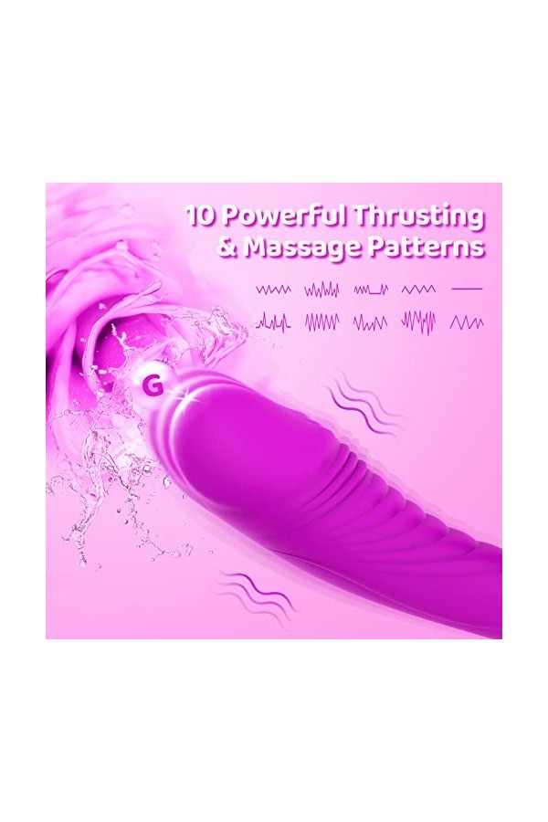 Vibromasseurs Feminin Clitoridien Suceur Puissant, Vibromasseurs Feminin va et vient à Distance Telecommande pour Homme Gode 