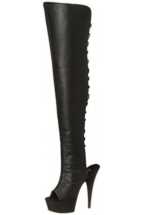 Pleaser DELIGHT-3019 WHT Faux Leather/WHT UK 9 EU 42 