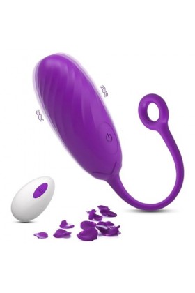 Mini Vibromásseurs Feminin à Diśtance 12 Modes Oéuf Vîbrant Connecté Telephone Bullét Silencieux Víbràtéur Clìtøridîén Téléc