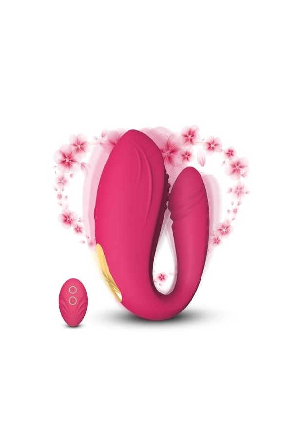 Sex Toyspour pour Couple Realiste Sextoyse Couple Plaisir Sex Toýs Femme Vibrant avec étanche, 12 Mode Gode Vibro-masseur Se