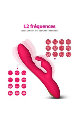 Sèxtôysë Sëx Tôyș Couple Pláîsir Fēmme, Vîbromassēúrs Femînîn avec étanche, 12 Mode Šêẋ Tôýs Feṃṃe Clitôrîdíen Sucēúr, Gødē 