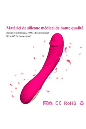 Sex Toýs Femme Clitoridien Gode Vibro-masseur va et vient 12 Modes Silencieux, Vibromasseurs Feminin Clitoridien à Distance,