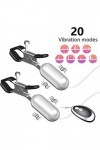 Stimulateur tétons télécommandé vibrantGZ097