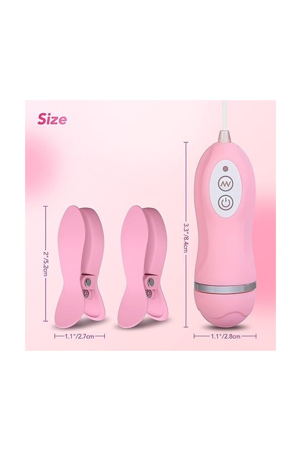 Masseur de Poitrine électrique Vibration Stimulateur délargissement du Sein Intelligent Stimulateur de Stimulation pour amél