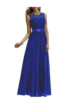 BeryLove Robe de demoiselle dhonneur courte en dentelle florale pour femme - - Taille S