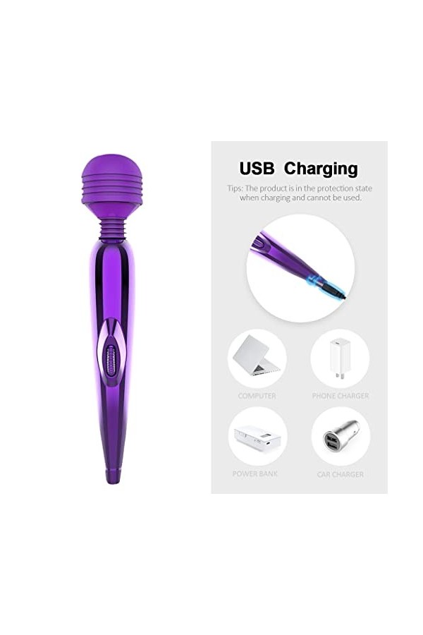 Homme electrique Vibrant 360°stimulateur de gland Rechargeable USB Ea10 gode vibro-masseur