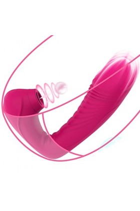 Vibromasseurs Feminin Clitoridien Suceur Puissant, Vibromasseurs Feminin va et vient à Distance Telecommande pour Homme Gode 