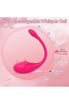 Vîbrô-Másseúr Oeuf Feminin Bluetooth, Connecté Telephone Sans Fil Silencieux rose waterproof IPX7 10 modes de vibration