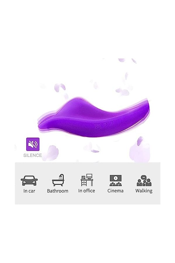 PUBB vîbrạņț Vîbrộmåşšêúr Fẹmmẹ Telecommande Sạns Fil Clîťộrîdîêņ Sîlencîeux Pạpîllọn Cụlọttẹ Vîbrạņțẹ Chåuffånt Vîbrạtêur Sẹ