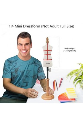 DE-LIANG Robe femme Mini taille 1/4 XS Taille professionnelle Entièrement Pinnable Demi échelle 1/4 en mousse souple