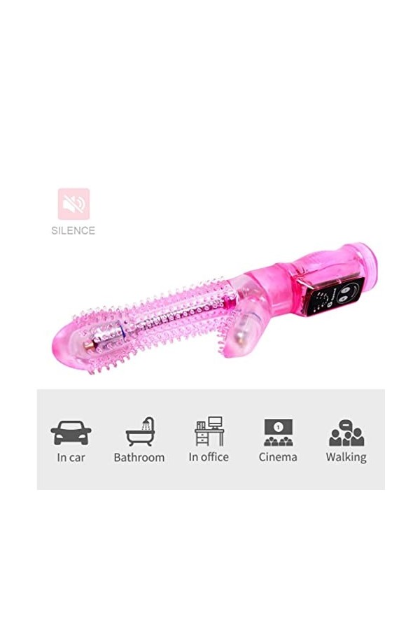 Stimulant Clitoridien Pour Femme Double Mas-seur aspirateur vibromassEUR Stimulateur LangUE clito-ridien VIBrant Femme SUCCIO