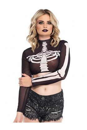 LegAvenue Skeleton Costumes, Noir, Blanc, L Femme