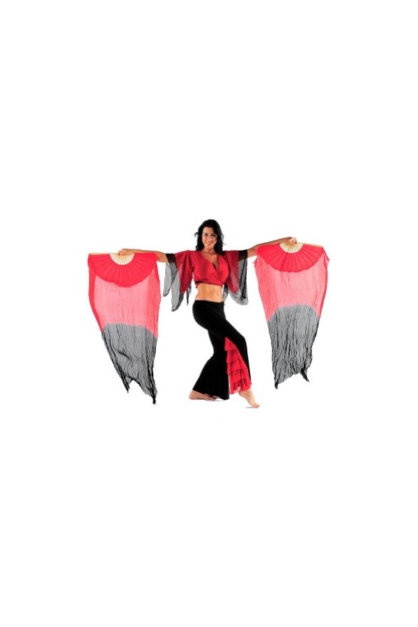 Miss Belly Dance Belly Dancer Ventilateur voile - Multicolore - Taille unique