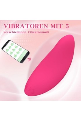Vibromasseurs Papillon - Silicone Souple - Vibromasseurs pour Couples - Imperméable - Vibromasseurs Classiques - Facile à Net