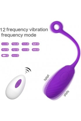 Œufs Vibrants - Silicone Souple - Vibromasseurs Classiques - Imperméable - Boules de Geisha - Facile à Nettoyer - Vibromasseu