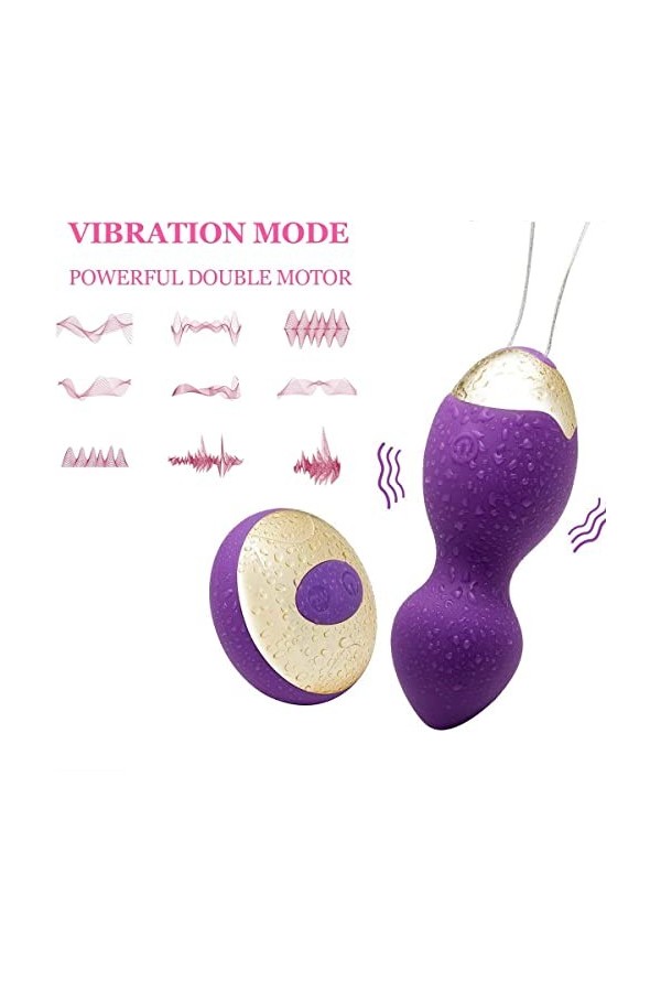 Mini Vibromasseurs Feminin Petit Oeuf Vibrant Connecté, Sextoyse Femme Séx Oeuf Vibrant Sans Fil Telecommande a Distance b10f