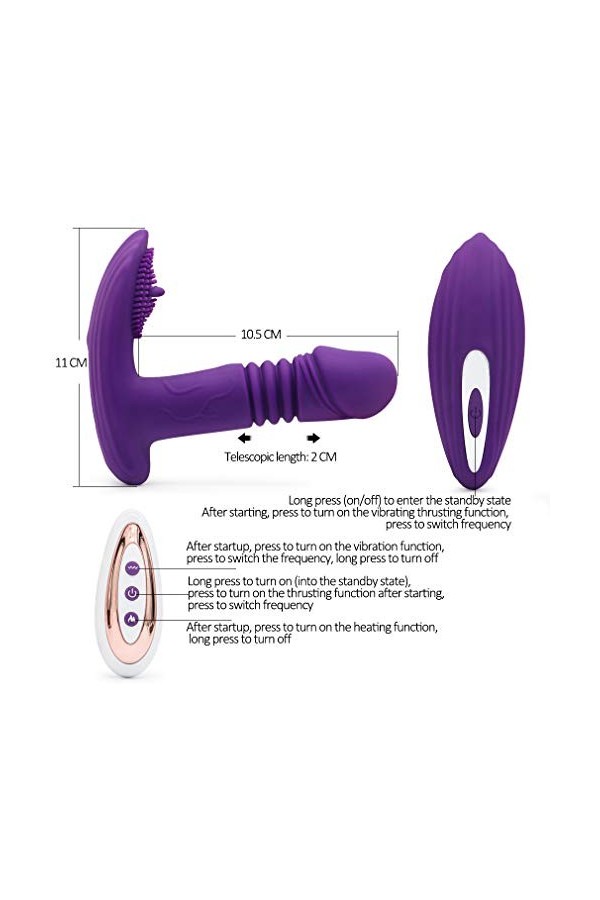 Massager Sans fil Sextoyse Plaisir Femme Couple Vibromasseurs Feminin Silencieux Godes Vibrant Femme va et vient, Sexes Toyes