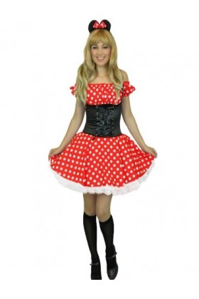 Yummy Bee - Déguisement De Luxe Mlle Souris Femme + Bas Noirs- Grande Taille 34-46 46 