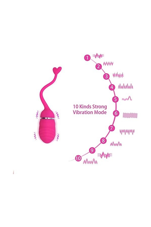 Mini Vibromasseurs Feminin Petit Oeuf Vibrant Connecté, Sextoyse Femme Séx Oeuf Vibrant Sans Fil Telecommande a Distance b24f