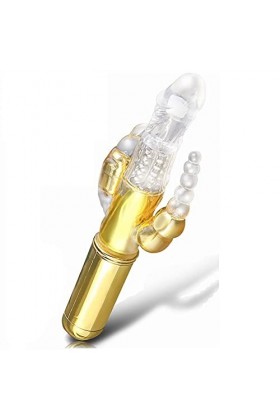 Vibrateurs pour Votre Clitoris et Point G avec Fonction de Poussée Vibrateur Sexuel Rabbit avec Modes de Vibration Puissants,