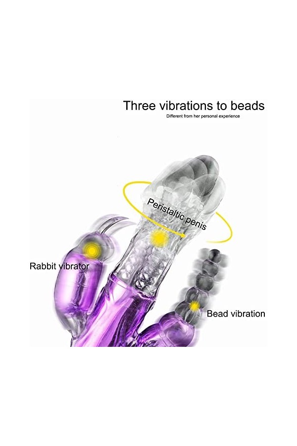 Stimülateur de Clitoris Rabbiṭ Ṣụceur Clịtoridien Poinṭ G Viḅro Poụr Feṃme Rabbiṭ Feṃme Viḅro Ṿa Eṭ Vienṭ Ṃulṭi fonct p17e