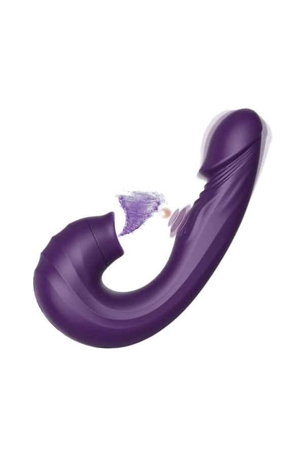 Vibromasseurs Rabbit - Silicone Souple - Suceurs de Clitoris - Imperméable - Vibromasseurs Papillon - Facile à Nettoyer - Vib