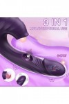 Vibromasseurs Rabbit - Silicone Souple - Suceurs de Clitoris - Imperméable - Vibromasseurs Papillon - Facile à Nettoyer - Vib