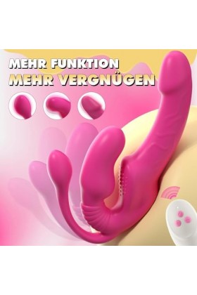 Vibromasseurs Rabbit - Silicone Souple - Vibromasseurs Anals et Périnéens - Imperméable - Vibromasseurs pour Couples - Facile