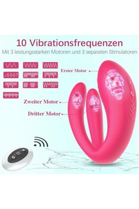 Vibromasseurs pour Couples - Silicone Souple - Vibromasseurs Papillon - Imperméable - Vibromasseurs Classiques - Facile à Net