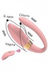 Vibromasseur télécommandé pour couple - Sextoy vibrant pour couple - Stimulation du point G et du clitoris - Étanche - Téléco