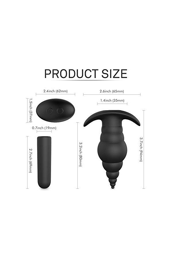 Sex Toyes Vibromasseur Godes Vibrant Prostate Toys Pour Pour Femme, Sextoyse Couple Plaisir, Sextoy oeuf Vibrant aVec Telecom