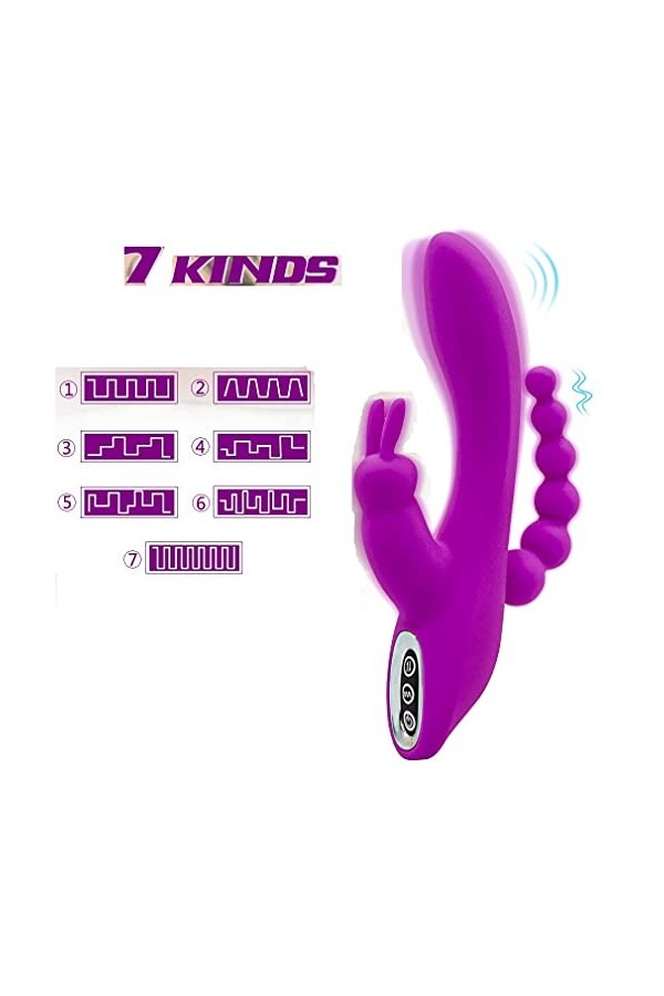 Vîbrô-másseúr Clîtôrîdien Double Penetrateur Víbrômássëurs Feminin Gōde Vībrō-máșséur Rãbbit va et Víēnt VîbrAnt Pōint ĝ Cøup