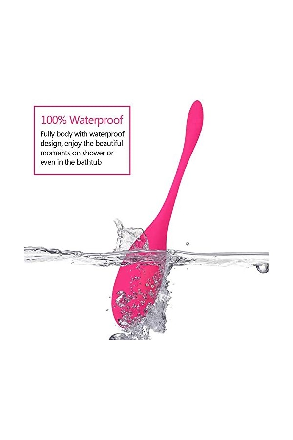 Balles Vibromasseurs Feminin à Distance 10 Modes Femme Boule de Geisha | Oeuf Vibrant Femme Sans Fil de 10M avec Télécommande