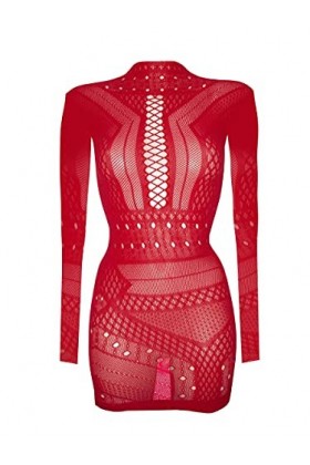 Ann Summers Déguisement érotique Janelle pour femme, Rouge, M