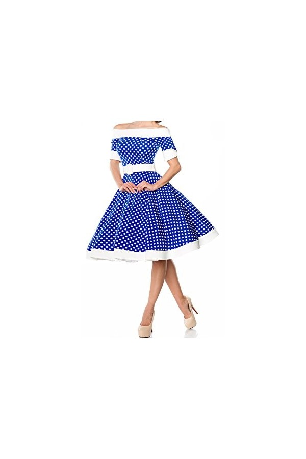 Belsira - Robe sexy - Femme bleu bleu/blanc M