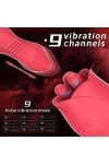 Point G Stimulateur Langue Vìbrante pour Femme Vìbr?-masseur clitoridien Suceur Stimulateur Point g et Sein Puissant Silencie