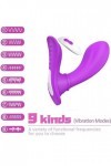 String Vibrant Femme – Sexes Toyes Tlecomande avec 12 Modes de Vibration – Le Vibrateur portable sadapte à nimporte quel Sl