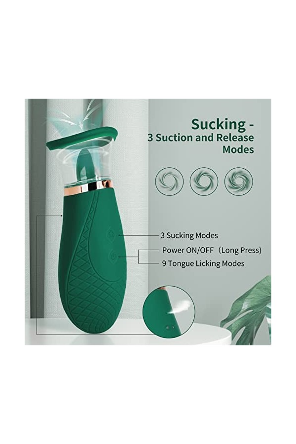 Langue Suceur Clitoridienne Double Masseur aspirateur vibromassEUR Stimulateur LangUE clitoridien VIBrant Femme SUCCION vibro