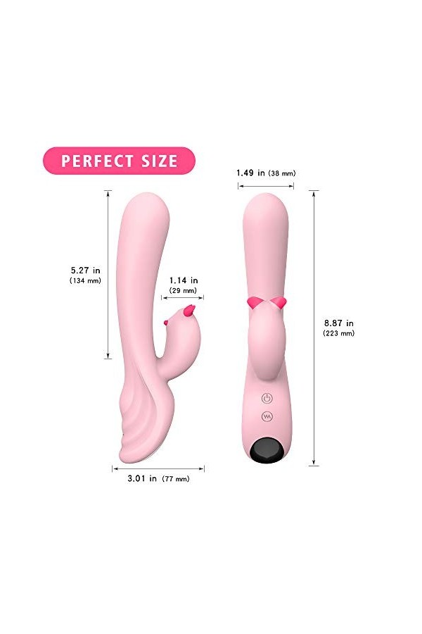 Vibro-masseur Clitoridien Suceur, ṌeṺf Vibrant avec Telecommande a Distance, S*e*xtoyse Couple Plaisir Godes ṧeẋ Toyes Toyspo