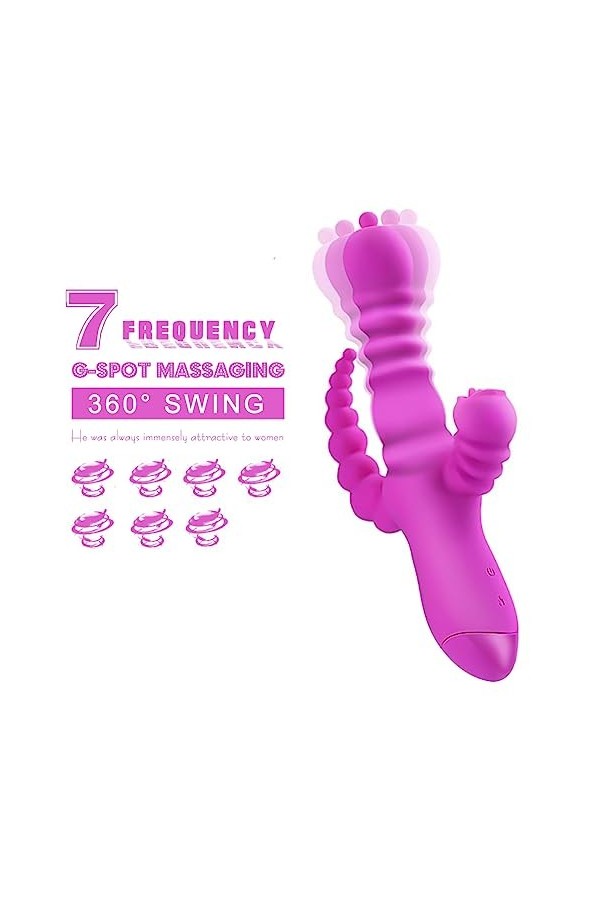 Súcẹúr Femme Stîmụlạtẹụr Póîńt Ġ V?b?? de poussée pour femme Pleasure Women Pleasure Vibe Vîbrátor 7 Rabbit Thrusting