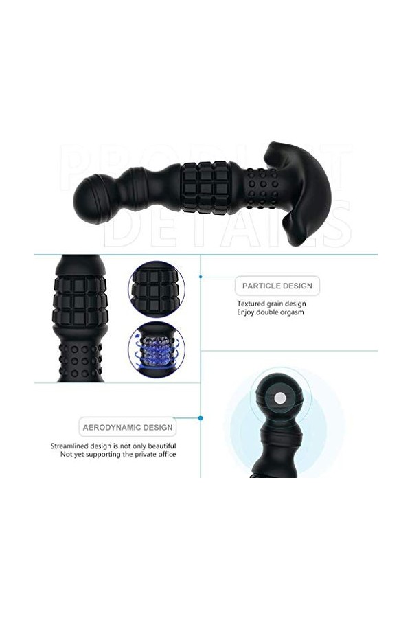 Prostàté Ｍàsséur Vîbrante Homme Ｍassàge,Prｏsｔàté Plúg Àṇàlé Vîbrant Stimulateur Femme sans Fil Silicone va et vient Stîmúlàtê