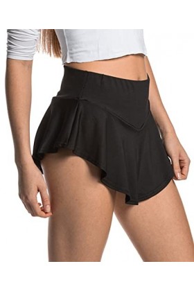 Mini jupe courte sexy pour femme, Noir , XXL