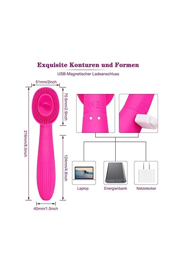 Modes Masseur Sucer Jouet pour Femme Licker Jouet pour Femmes Six Jouet Sucking Clitorial Jouets pour Femmes Jouets Vibrator
